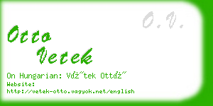 otto vetek business card